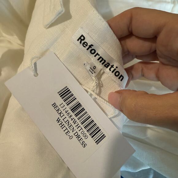 New Reformation Bekki Linen Dress - Picture 5 of 5